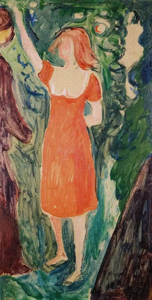 Vrouw in de rode jurk - Edvard Munch