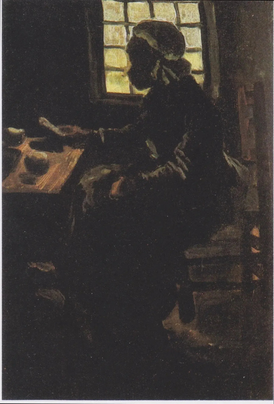Vrouw aan tafel - Vincent van Gogh