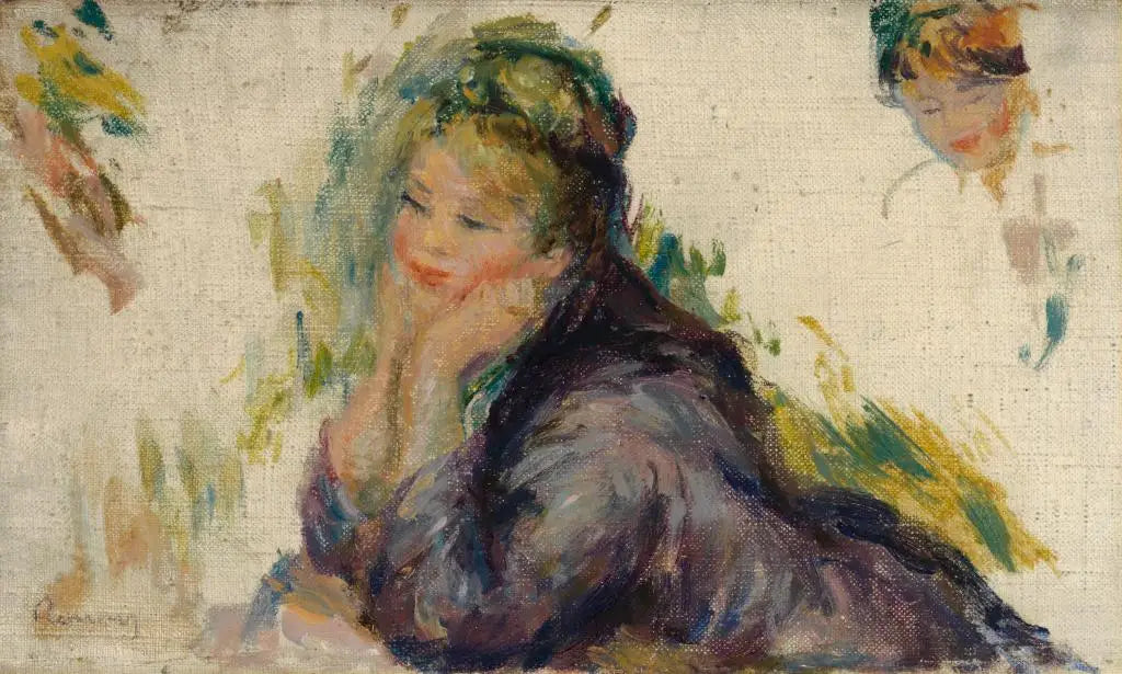 Femme accoudée - Pierre-Auguste Renoir image 1 copie de tableau peinte à la main