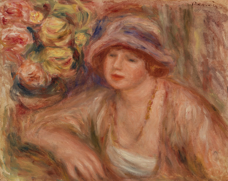 Vrouw Leunend (Femme accoudée) - Pierre-Auguste Renoir