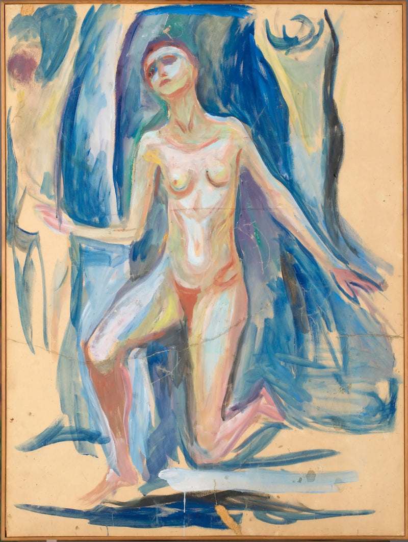Vrouw op de knieën - Edvard Munch
