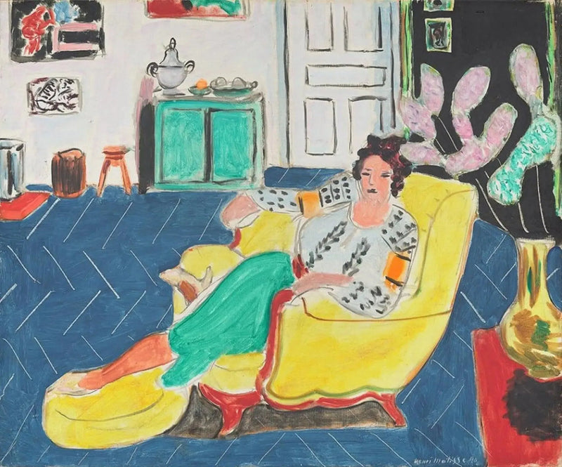 Vrouw zittend in een fauteuil - Henri Matisse