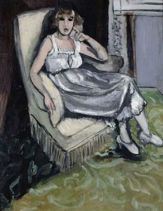 Reproduction du tableau « Femme assise dans un fauteuil - Henri Matisse » par Alpha Reproduction en peinture à l’huile