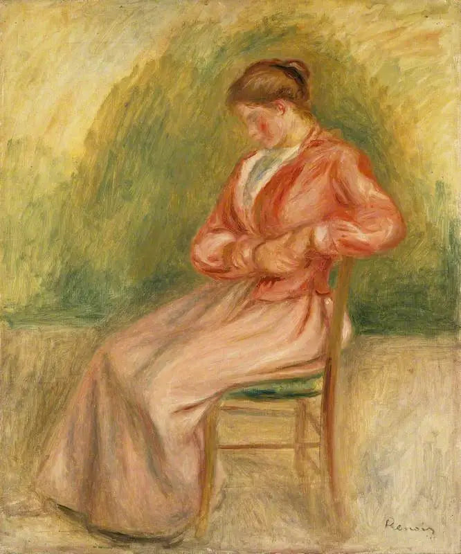 Zittende vrouw - Pierre-Auguste Renoir
