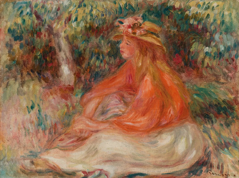 Zittende vrouw (Sealed Woman) - Pierre-Auguste Renoir