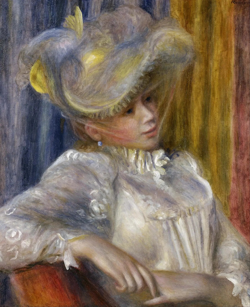 Vrouw met hoed - Pierre-Auguste Renoir