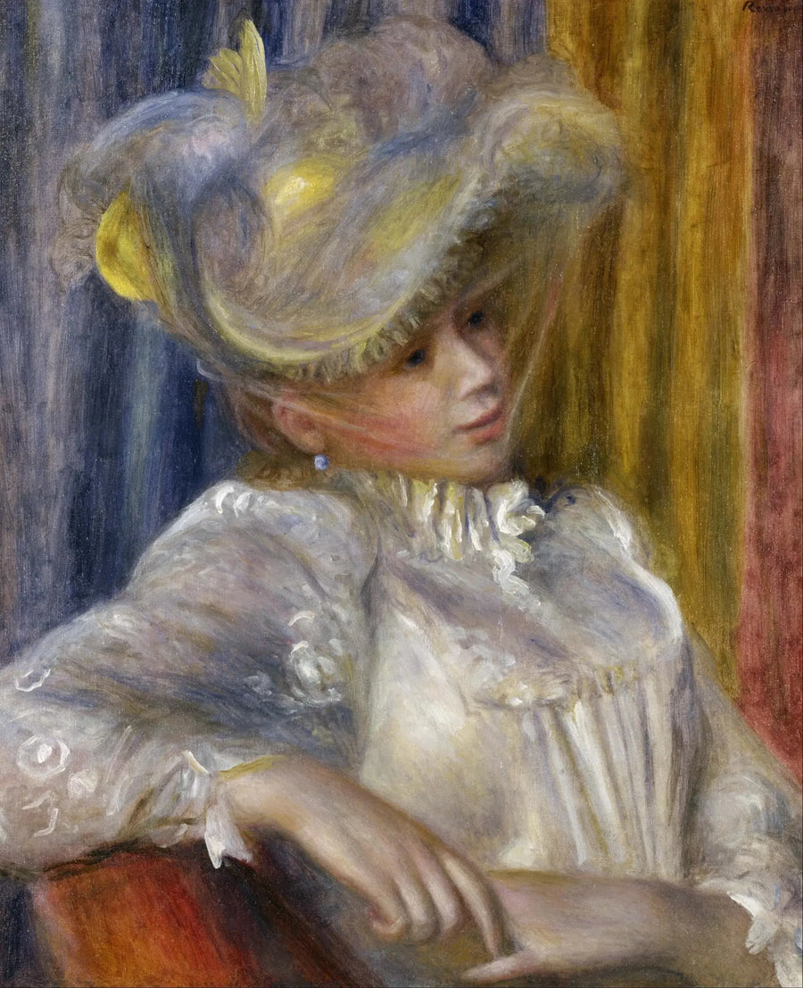 Vrouw met hoed - Pierre-Auguste Renoir
