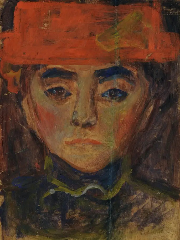 Vrouw met de rode hoed - Edvard Munch