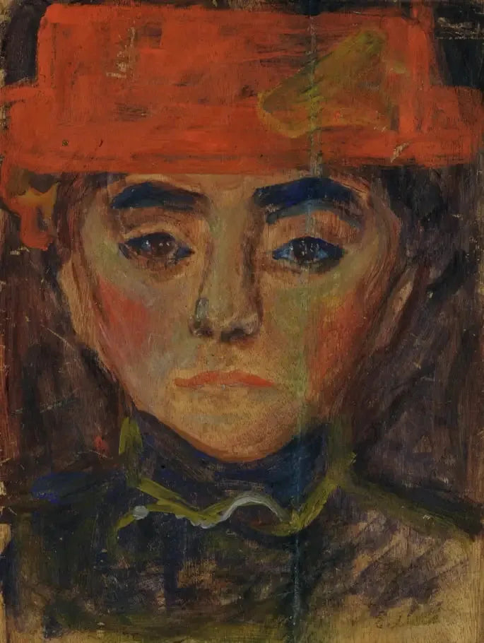Vrouw met de rode hoed - Edvard Munch