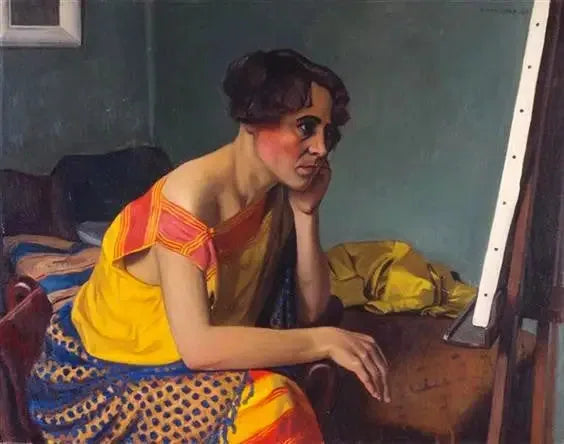 Vrouw aan het schildersatelier - Félix Vallotton

Source:
Femme au chevalet - Félix Vallotton