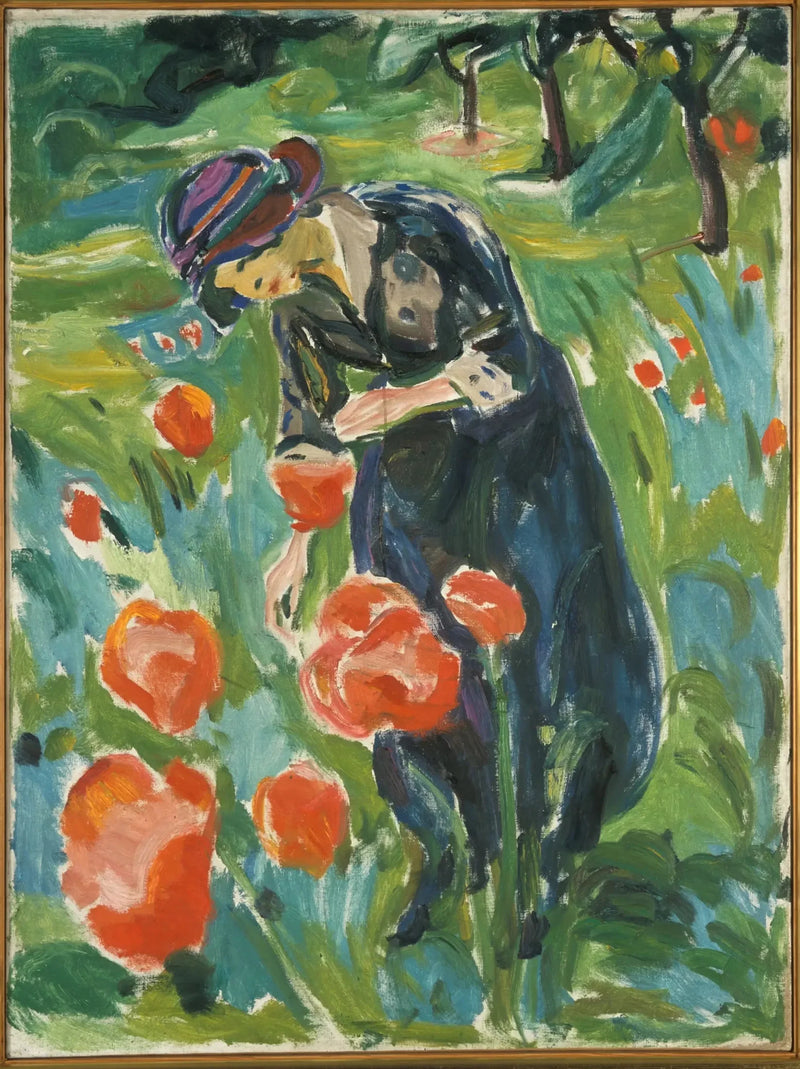 Vrouw met de klaproos - Edvard Munch