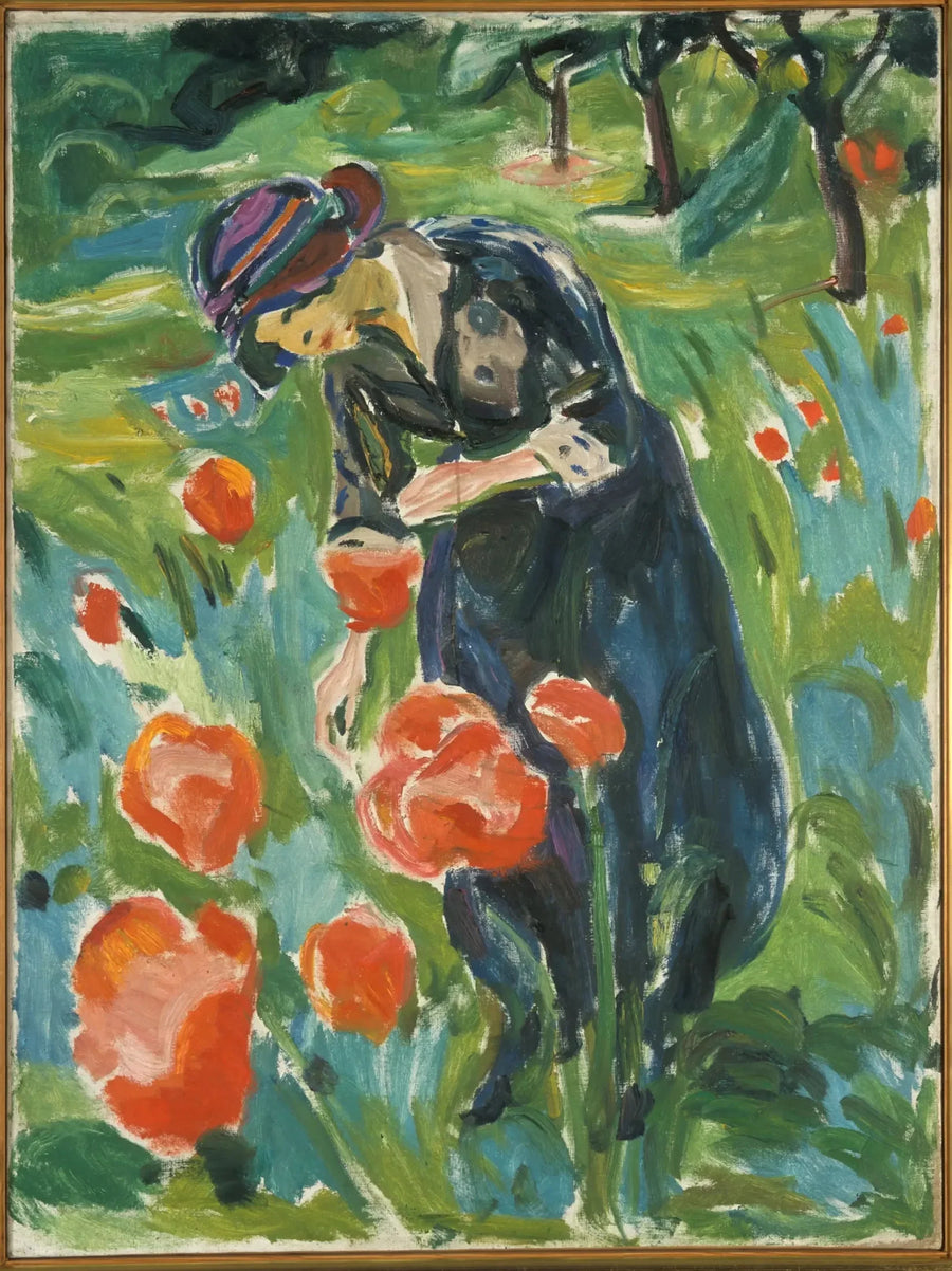 Vrouw met de klaproos - Edvard Munch