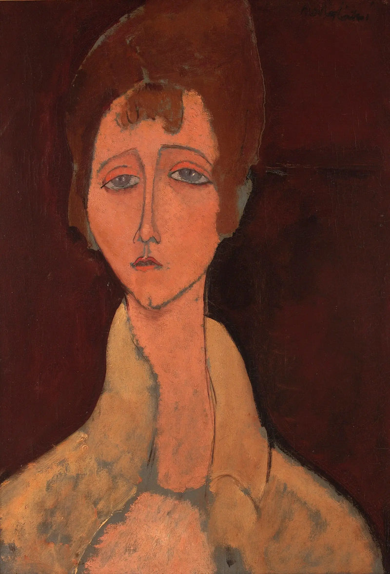 Vrouw met witte corsage - Amedeo Modigliani