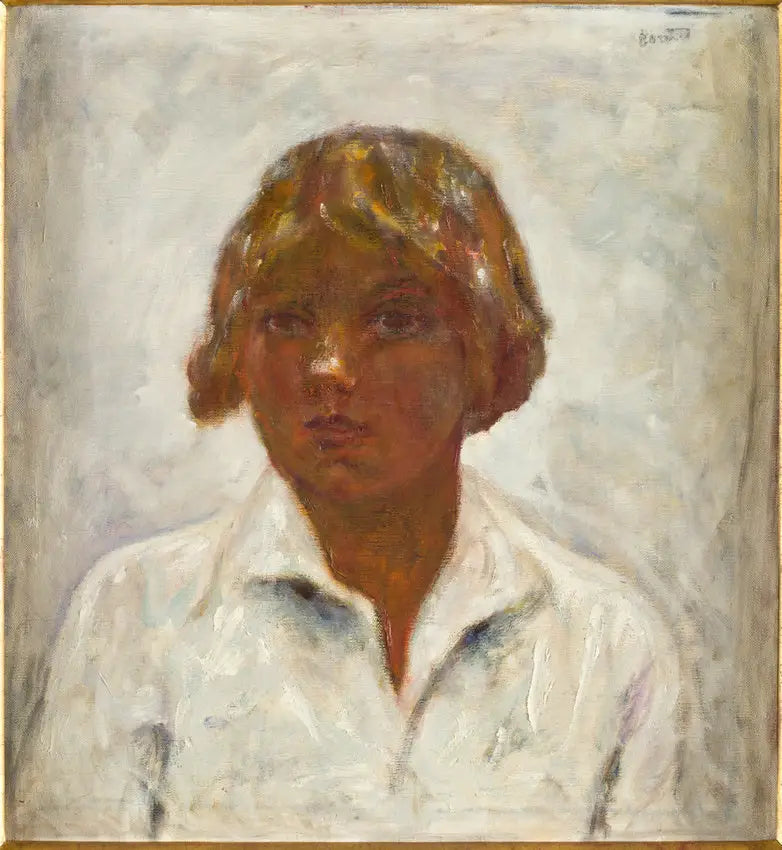 Vrouw met witte blouse, tegenlicht - Pierre Bonnard