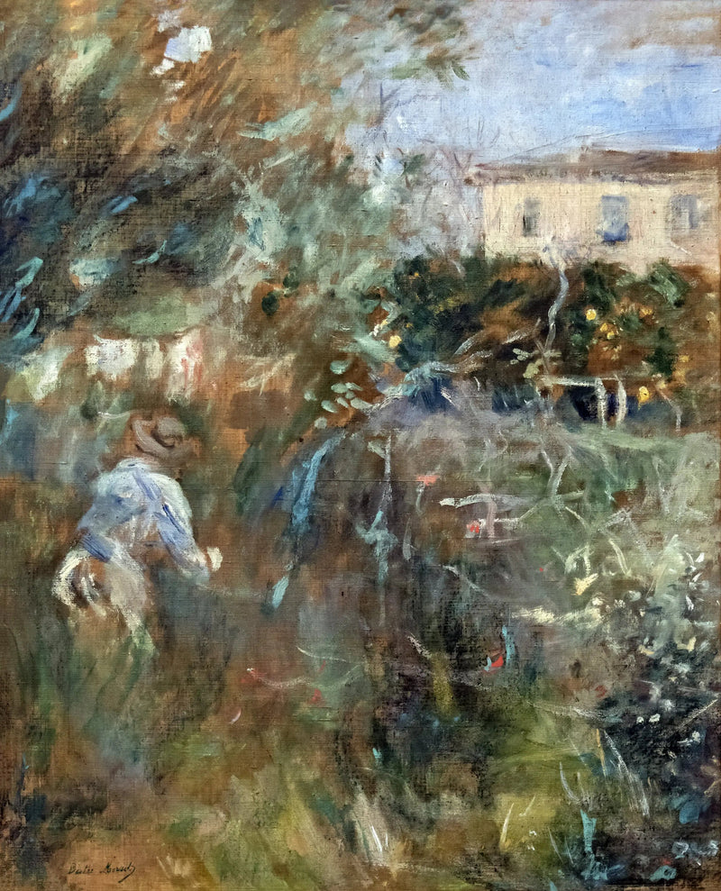 Vrouw in de tuin (villa Arnulphi in Nice) - Berthe Morisot