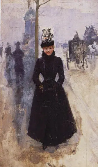 Vrouw met mouw op de Grote Boulevards - Jean Béraud

Source:
Femme au manchon sur les Grands Boulevards - Jean Béraud