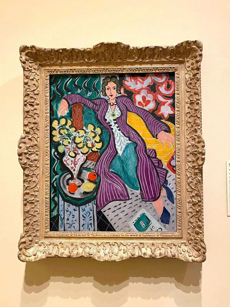 Vrouw in een paarse mantel - Henri Matisse