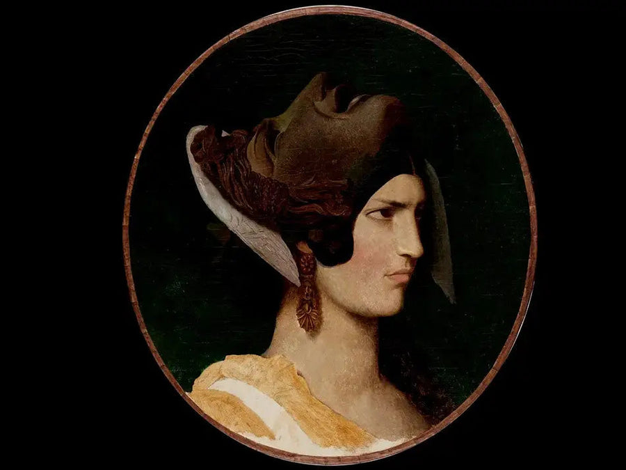 Vrouw met antiek masker - Jean-Léon Gérôme