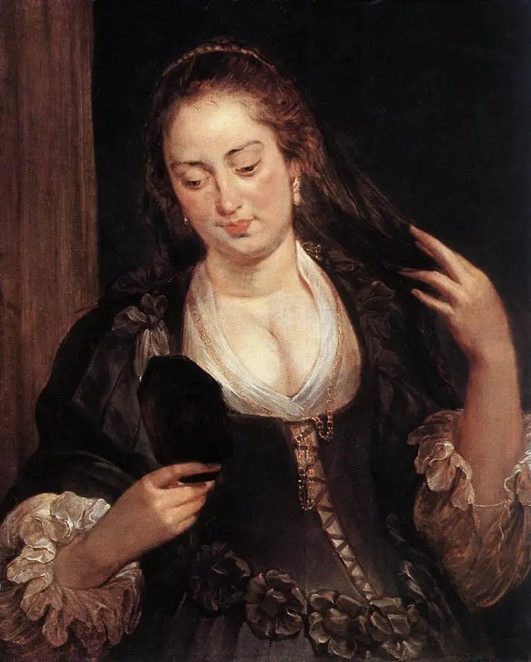 Vrouw bij de spiegel - Peter Paul Rubens