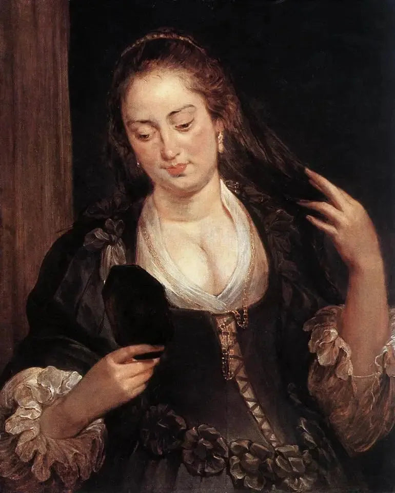 Vrouw bij de spiegel - Peter Paul Rubens