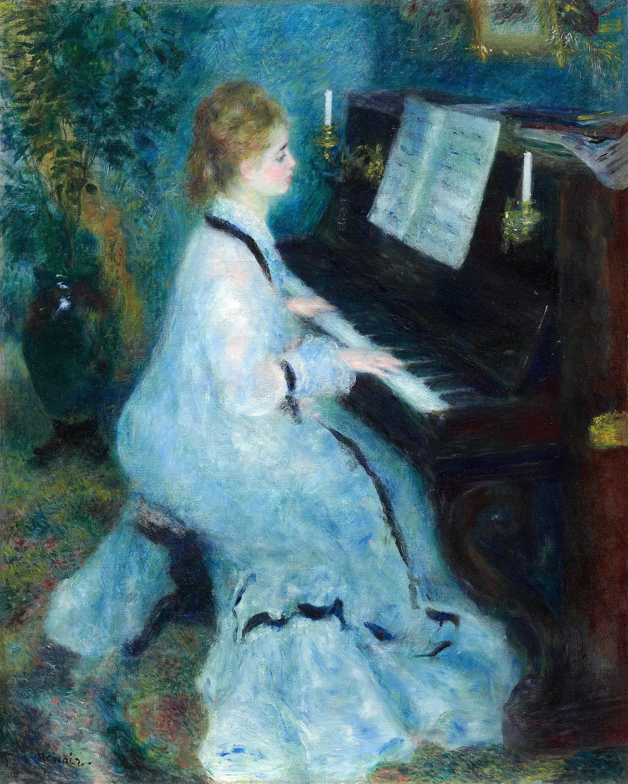 Vrouw aan de piano - Pierre-Auguste Renoir