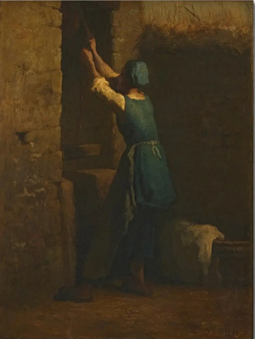 Vrouw bij de put - Jean-François Millet