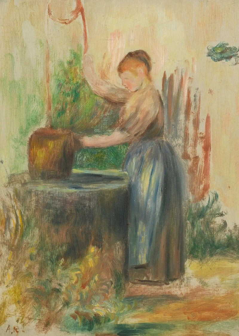 Vrouw bij de put - Pierre-Auguste Renoir
