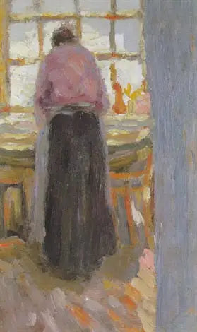 Vrouw die strijkt - Kazimir Malevich