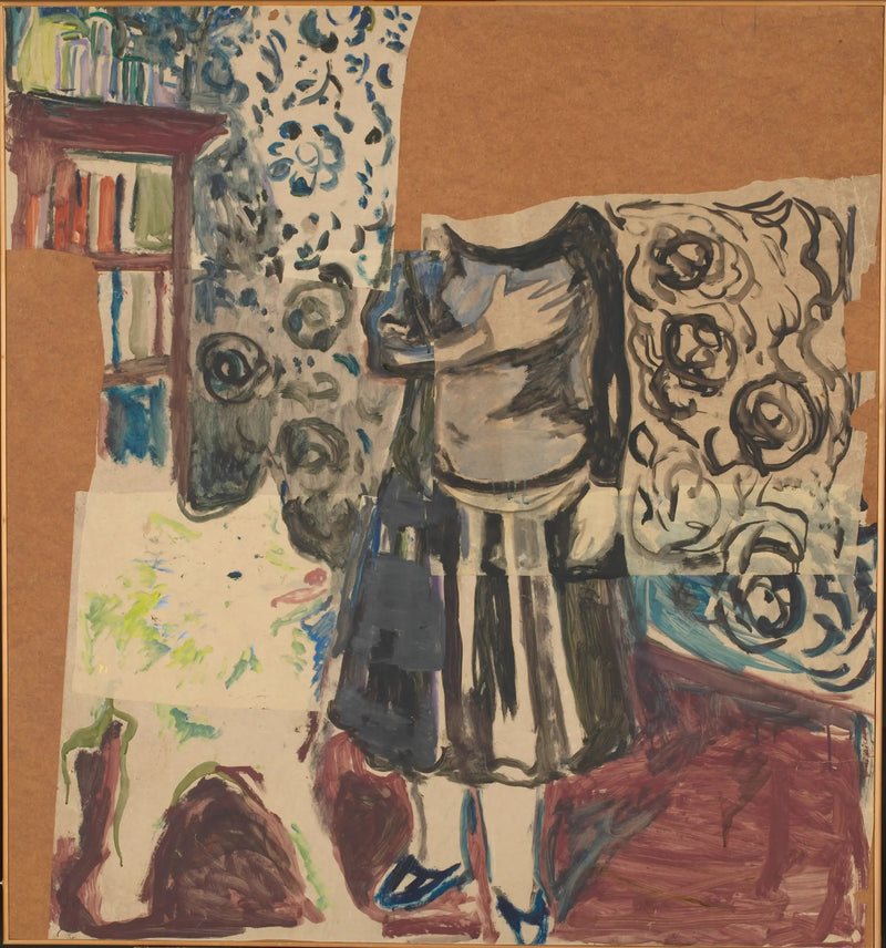 Vrouw met samojede - Edvard Munch