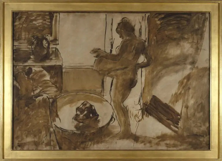 Vrouw in Bad - Edgar Degas