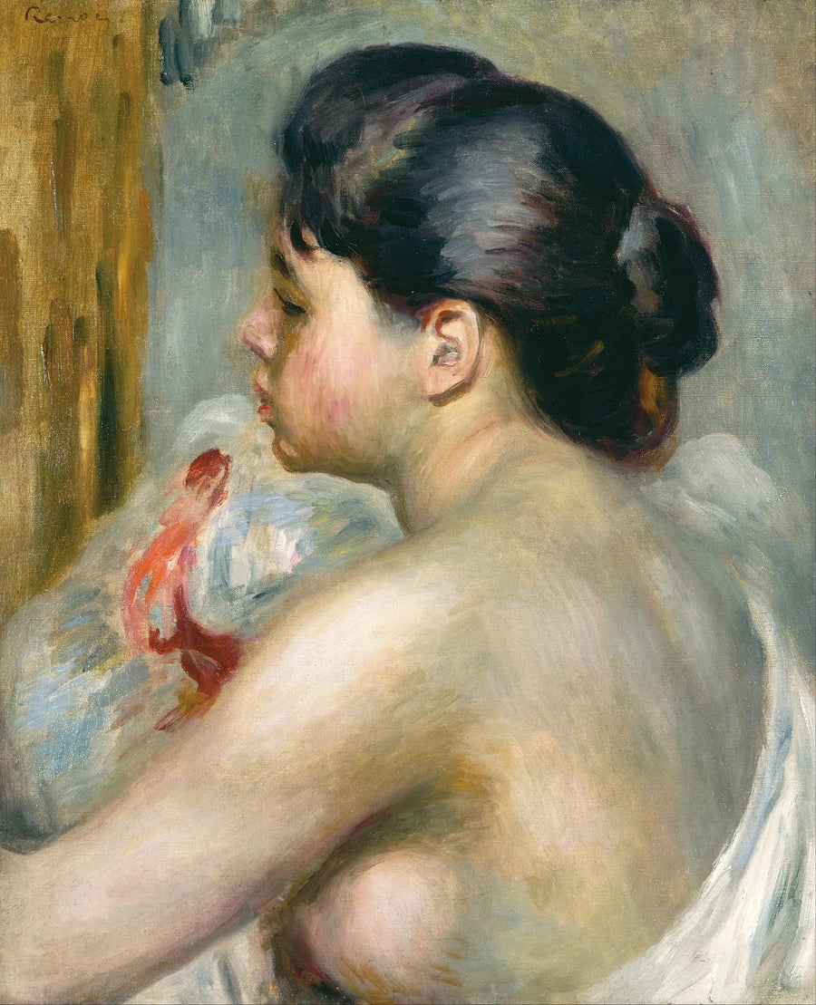 Vrouw met zwart haar - Pierre-Auguste Renoir