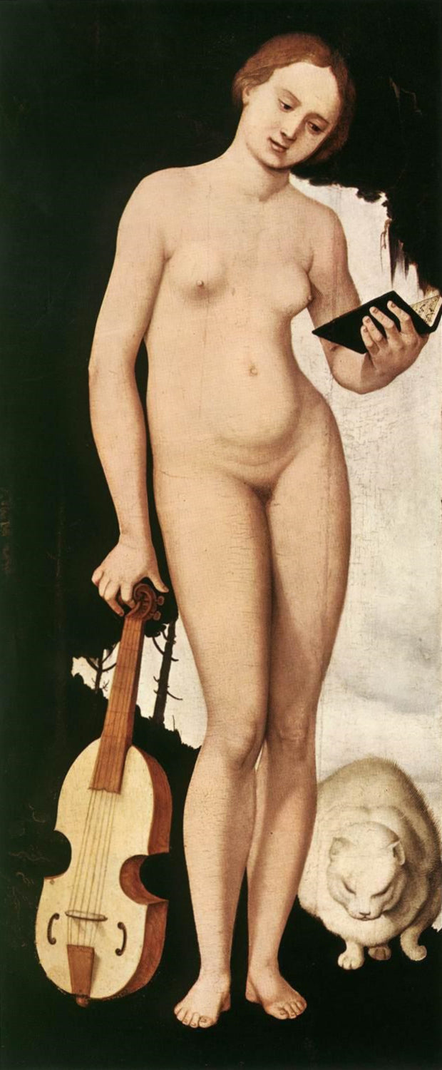 Vrouw met kat - Hans Baldung Grien