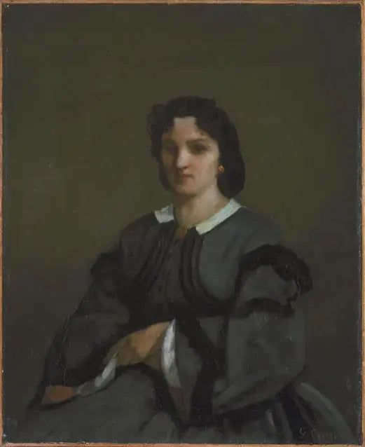 Vrouw met handschoenen - Gustave Courbet