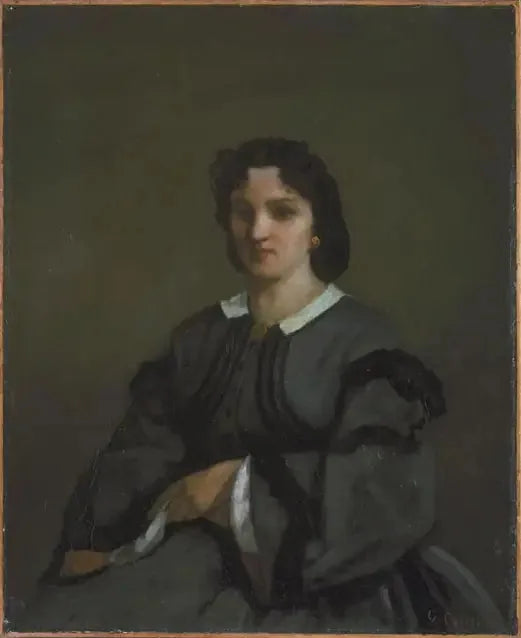 Vrouw met handschoenen - Gustave Courbet