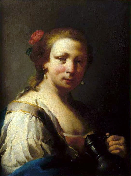 Vrouw met een kan - Giovanni Battista Piazzetta