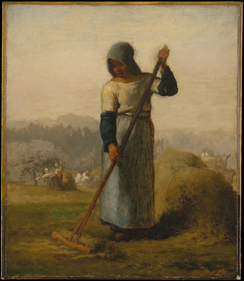 Vrouw met een hark - Jean-François Millet