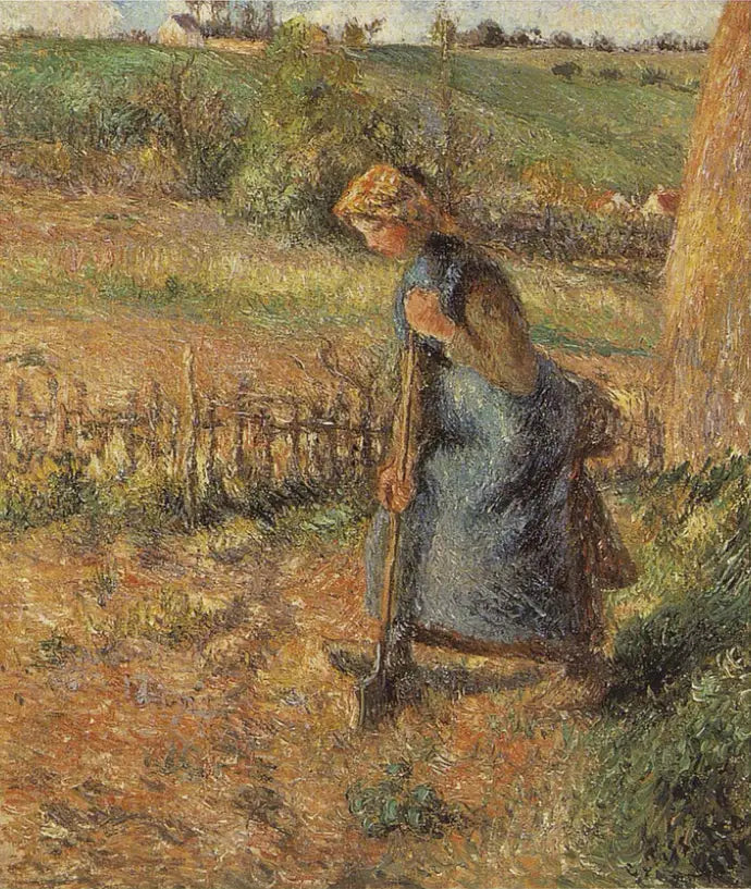 Vrouw die zingt - Camille Pissarro