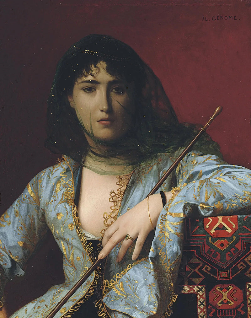 Bedekte circassische vrouw - Jean-Léon Gérôme