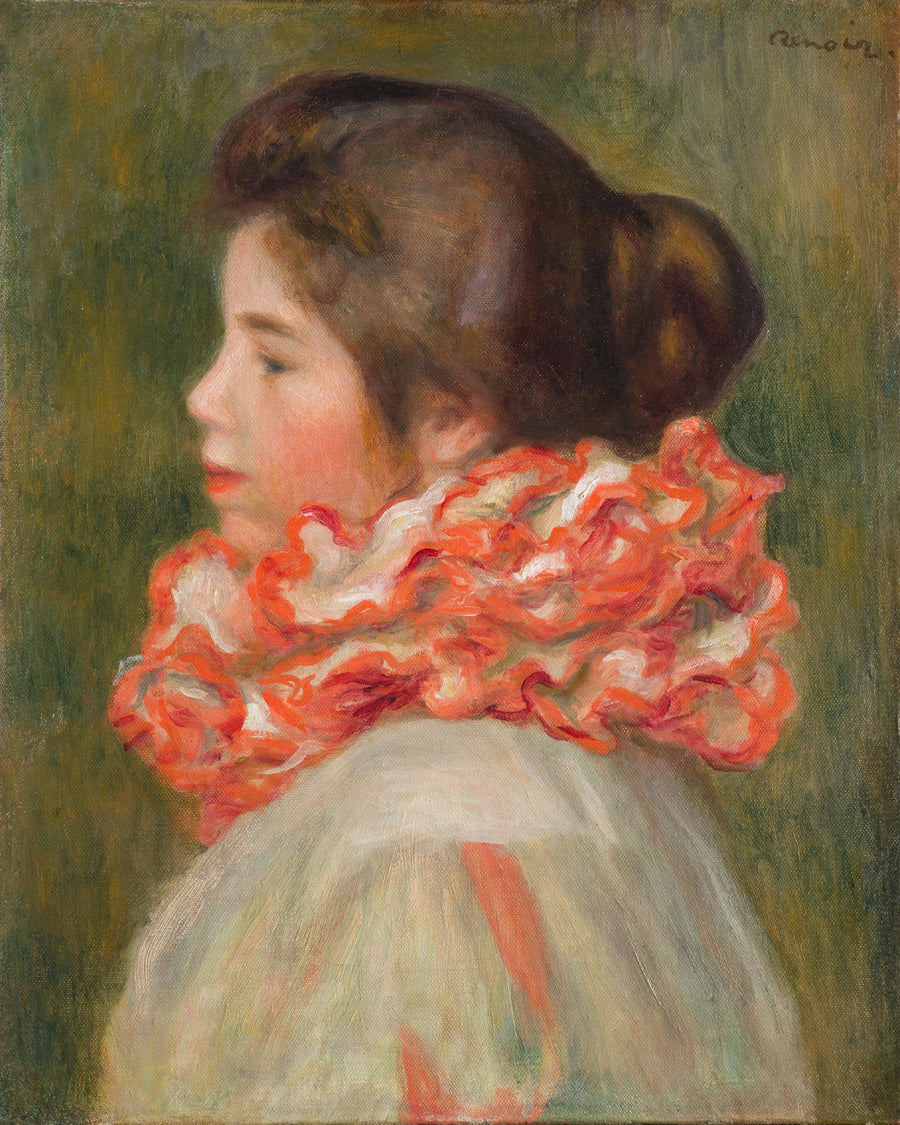 Vrouw met de rode kraag - Pierre-Auguste Renoir
