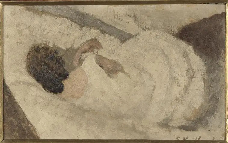 Vrouw liggend van achteren - Édouard Vuillard