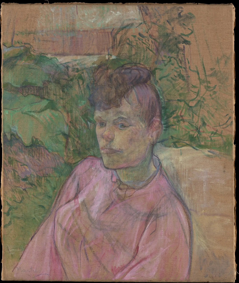 Vrouw in de tuin van de heer Forest - Henri de Toulouse-Lautrec