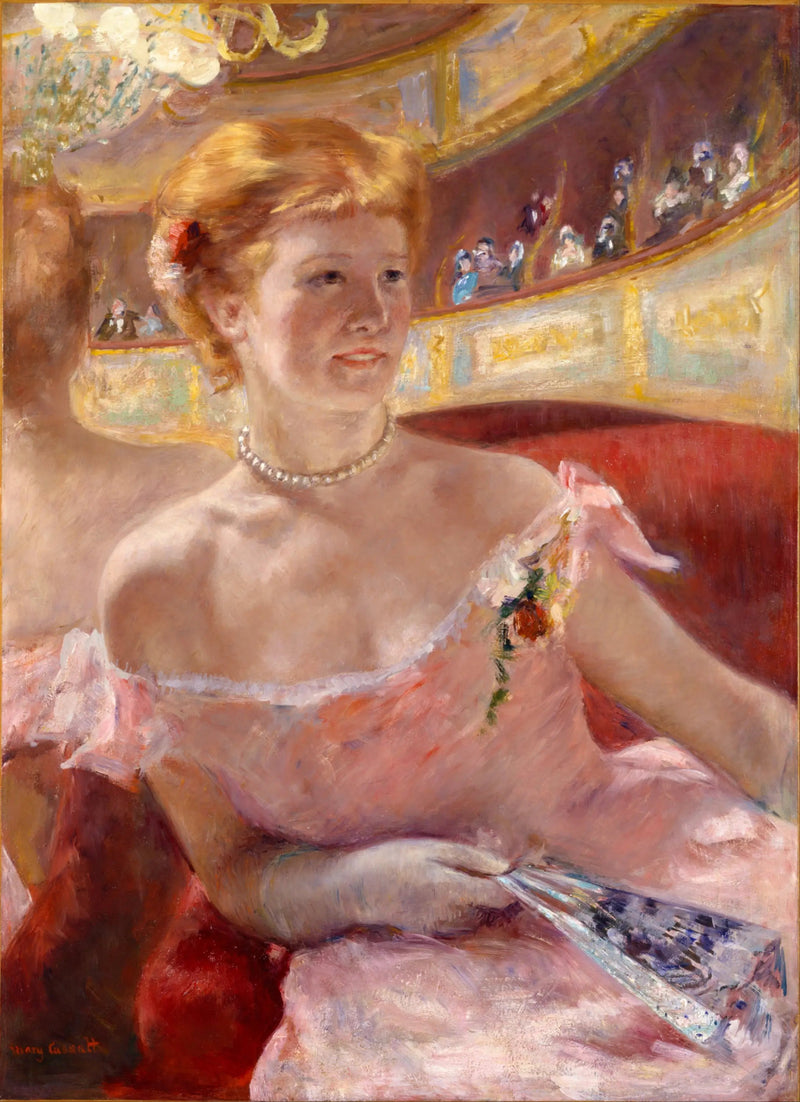 Vrouw in een loge - Mary Cassatt