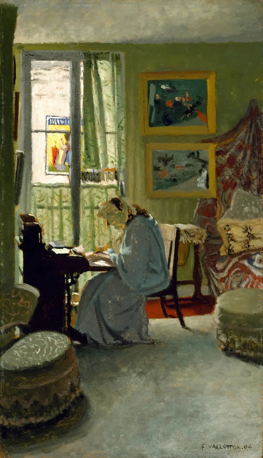 Vrouw die schrijft in een interieur - Félix Vallotton

Source:
Femme écrivant dans un intérieur - Félix Vallotton