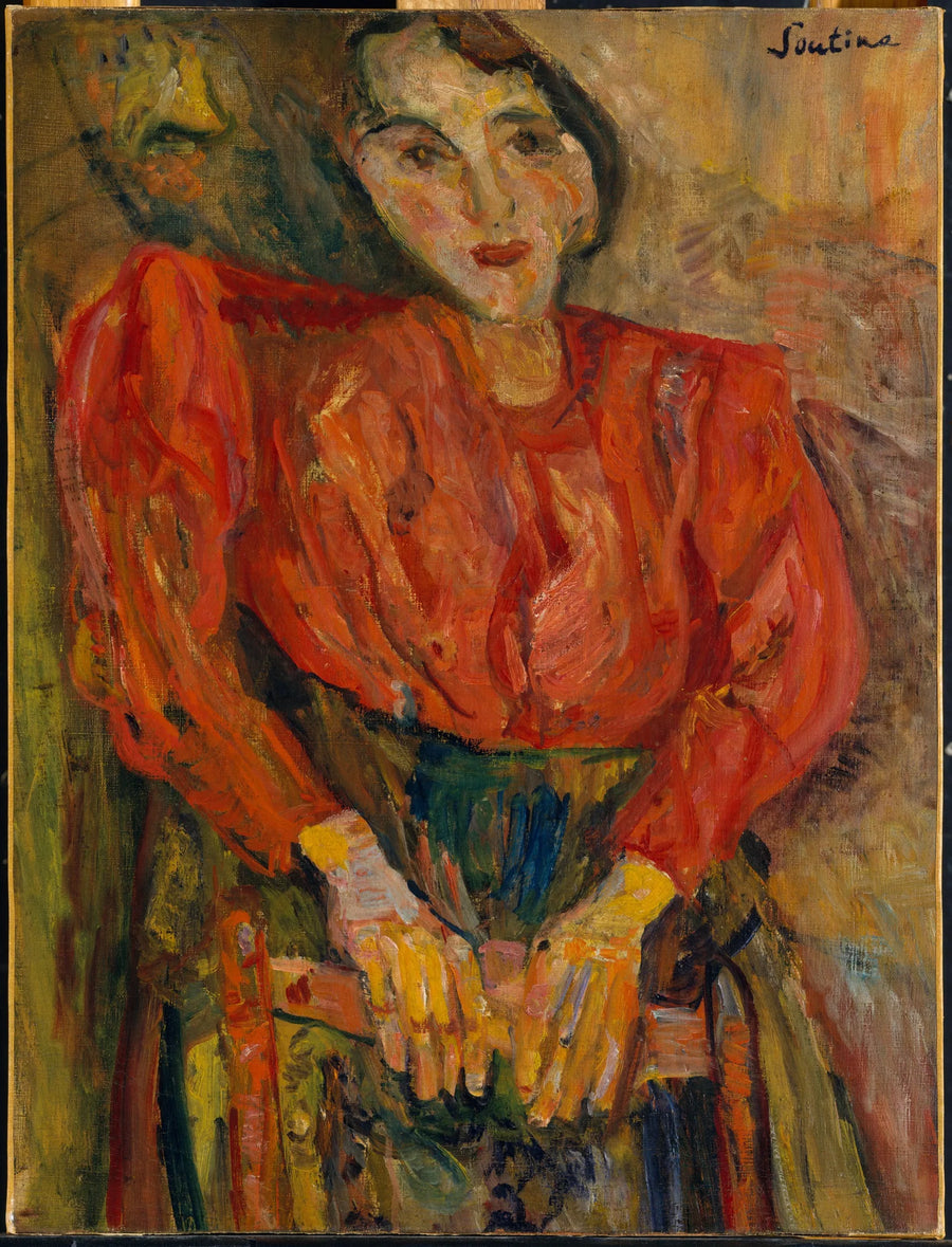 Vrouw in rood blouse - Chaim Soutine