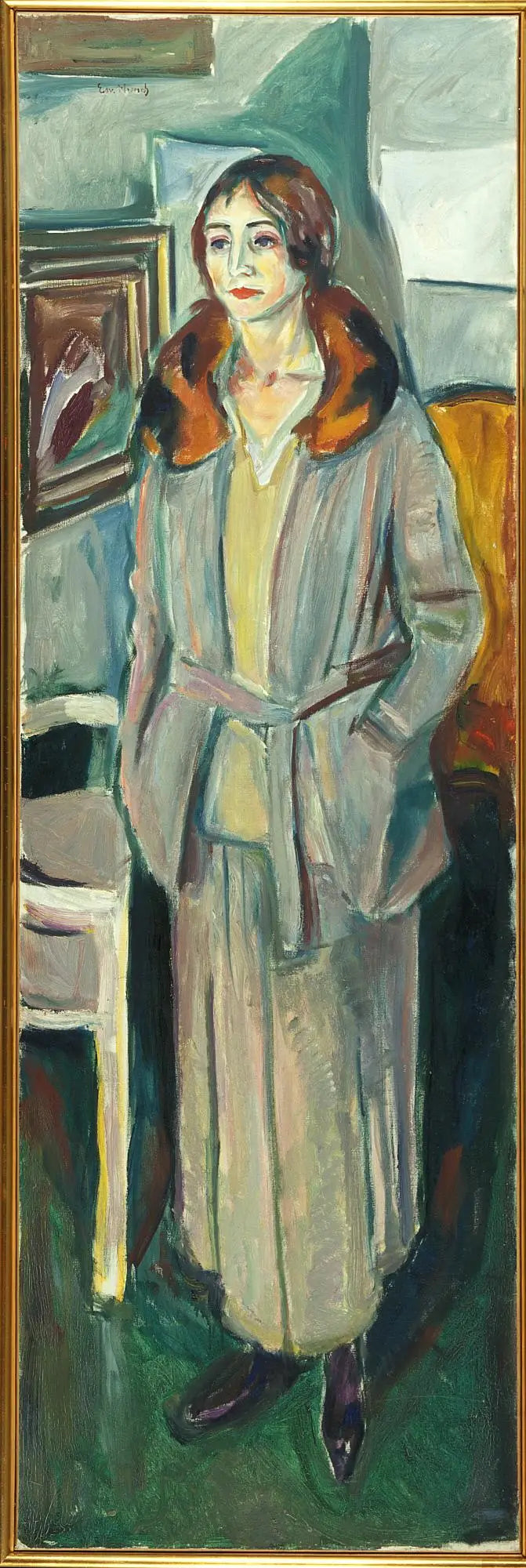 Vrouw in grijs - Edvard Munch
