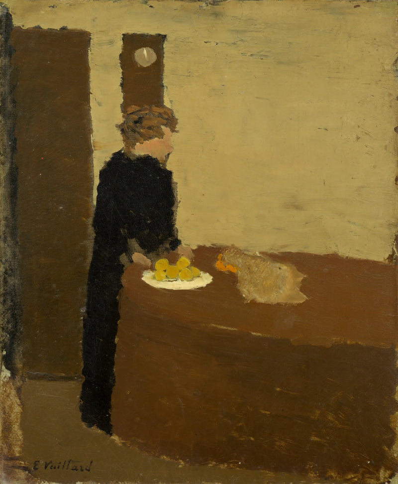 Vrouw in het zwart - Édouard Vuillard