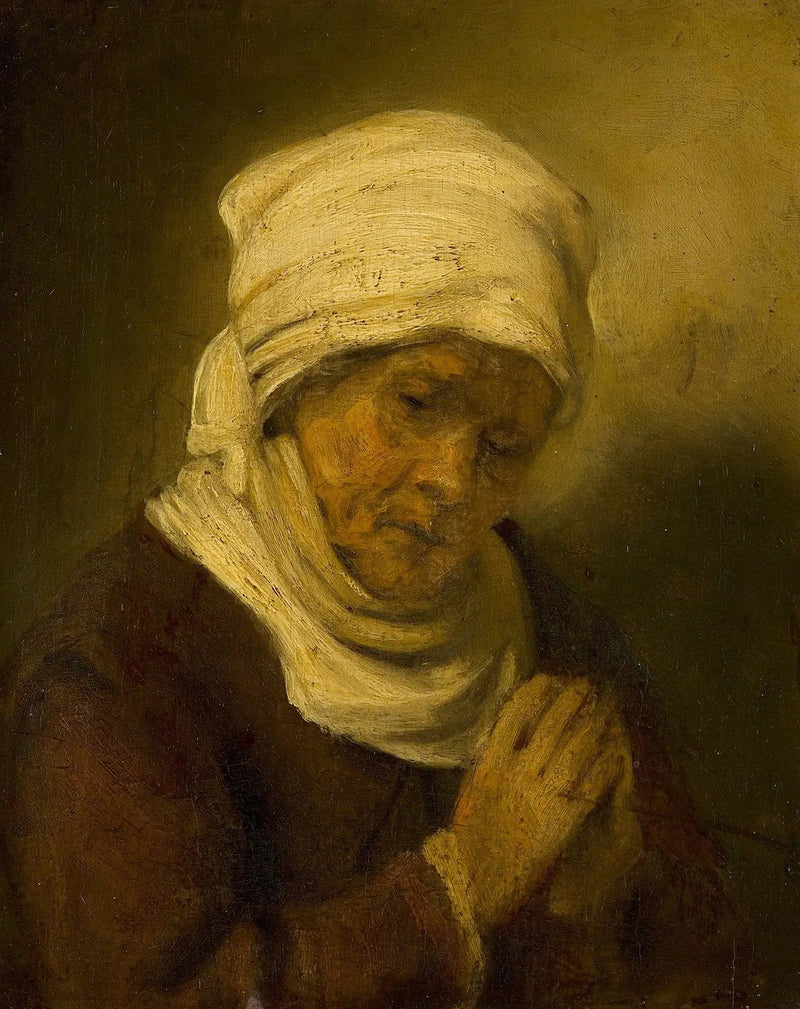 Vrouw in gebed - Rembrandt