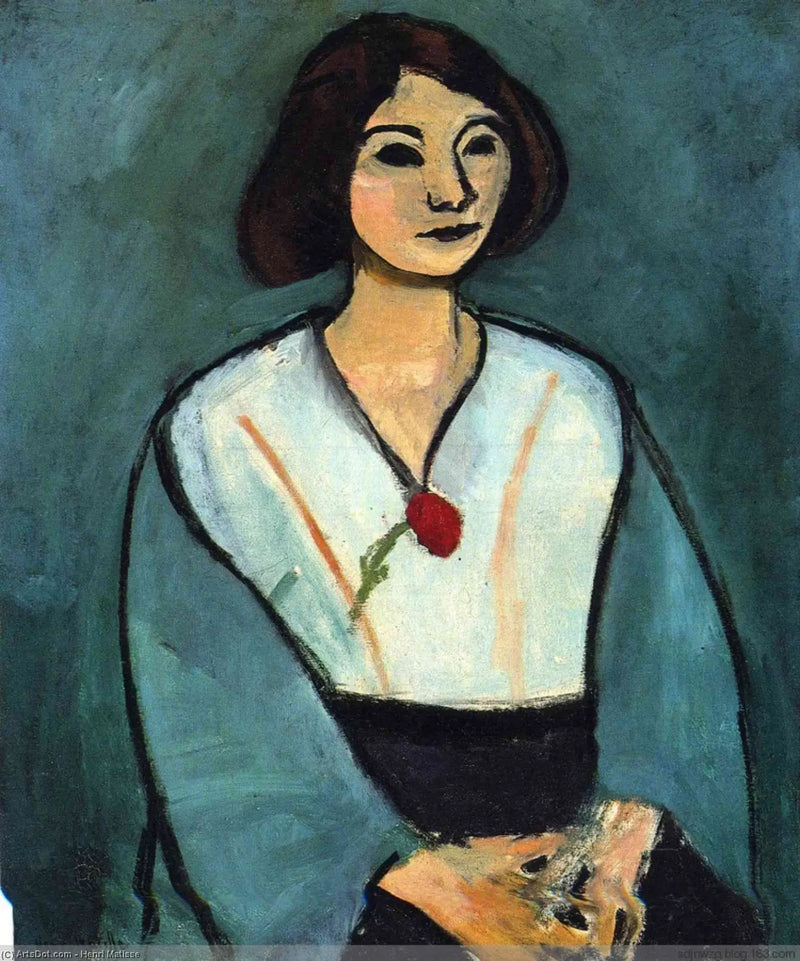 Vrouw in het groen - Henri Matisse