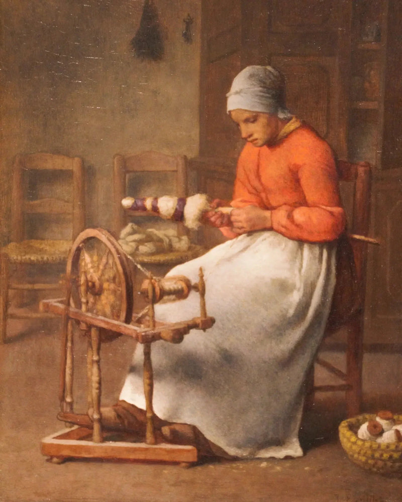 Vrouw die rent - Jean-François Millet