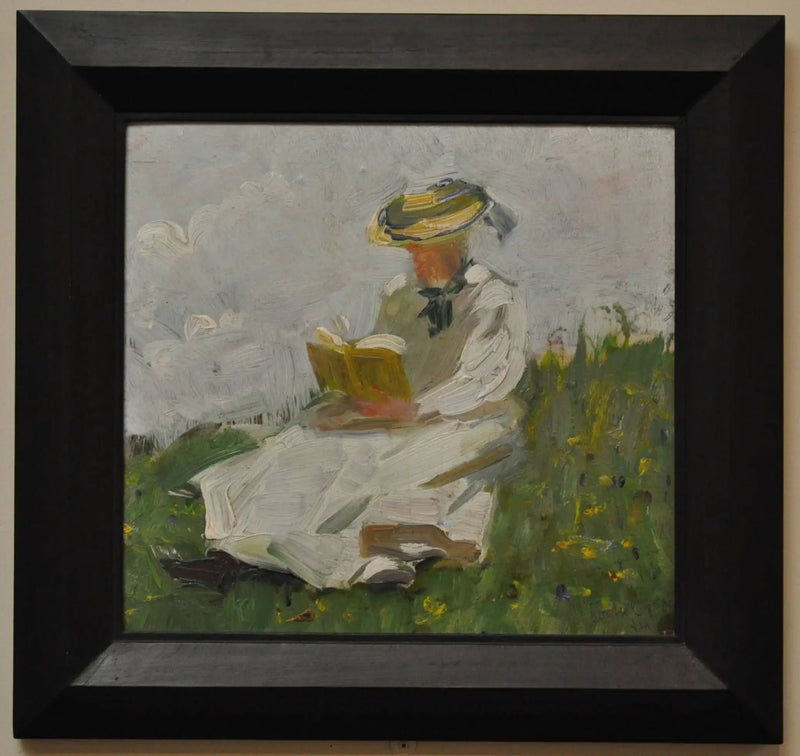 Vrouw die in het groen leest - Franz Marc